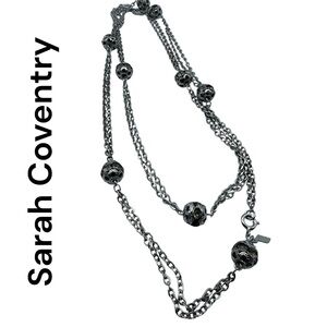 Vintage Sarah Coventry Silver-Tone Chain Necklace | Filigree necklace